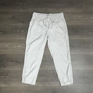 Lululemon Dance Studio‎ Pants Womens 10 Gray 25" Cinch Cuff Crop Athleisure
